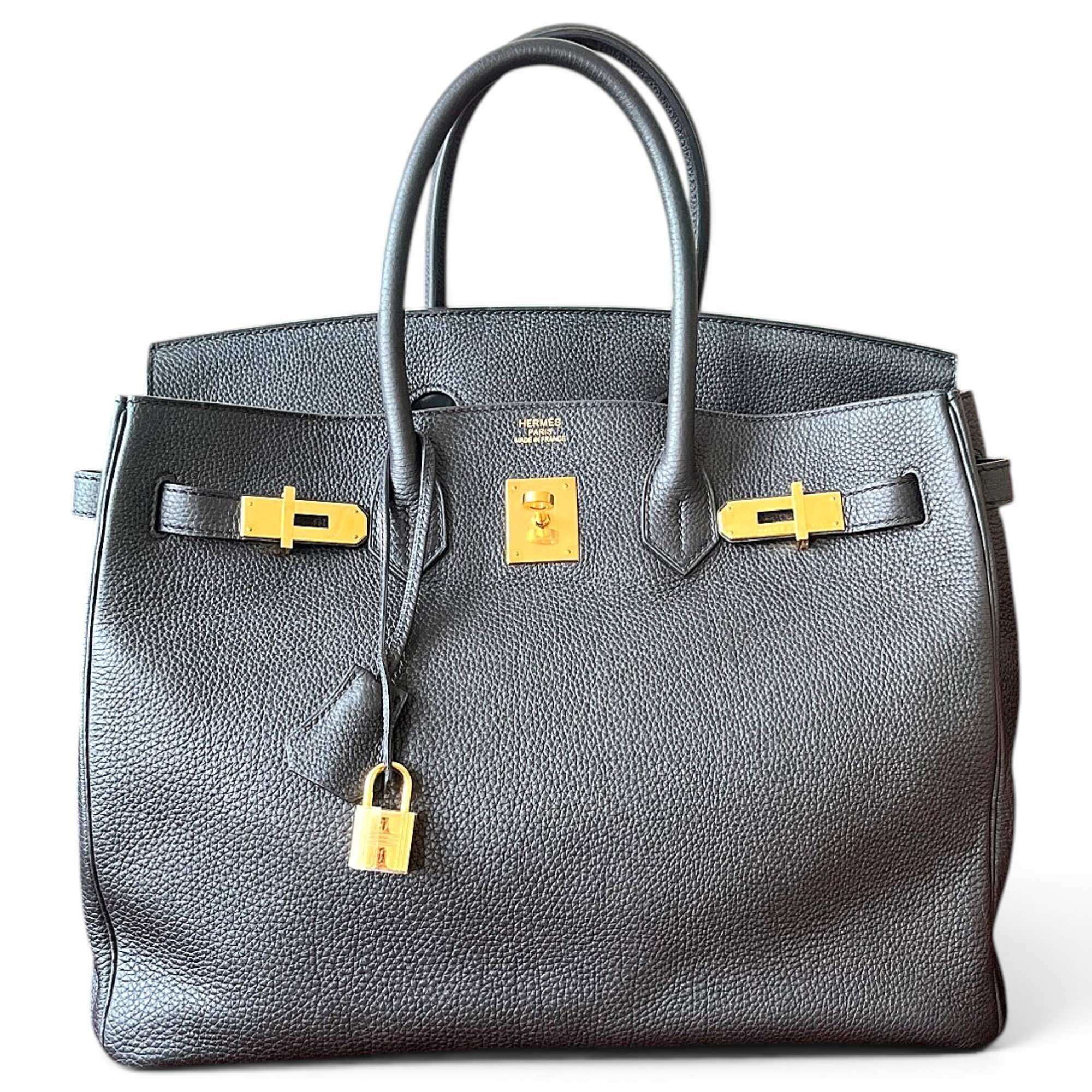 Birkin 35 leather handbag