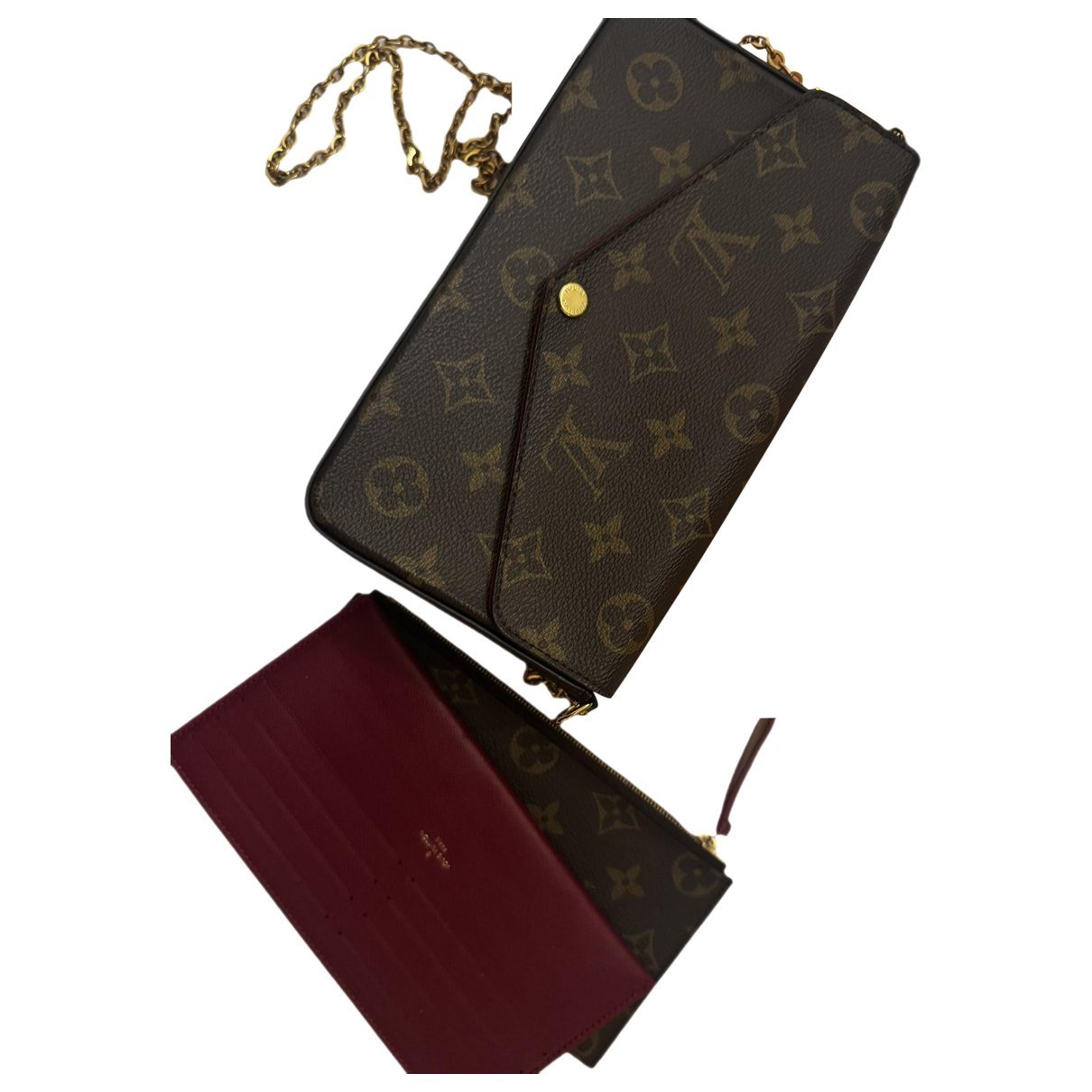 Vinyl clutch bag