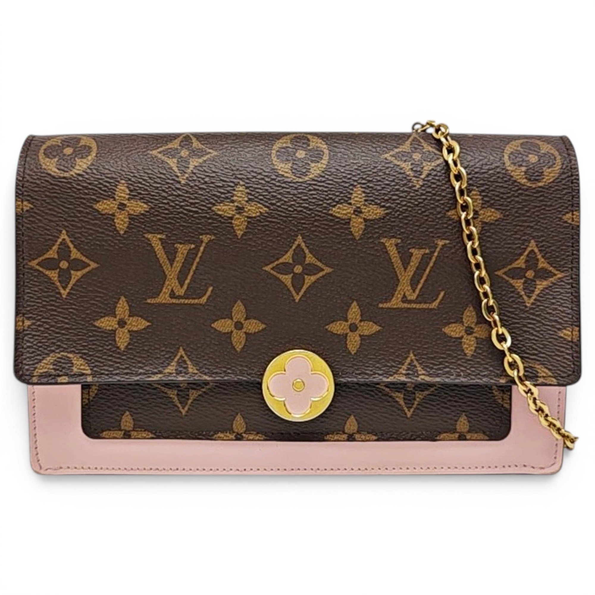 Chaîne Flore leather handbag