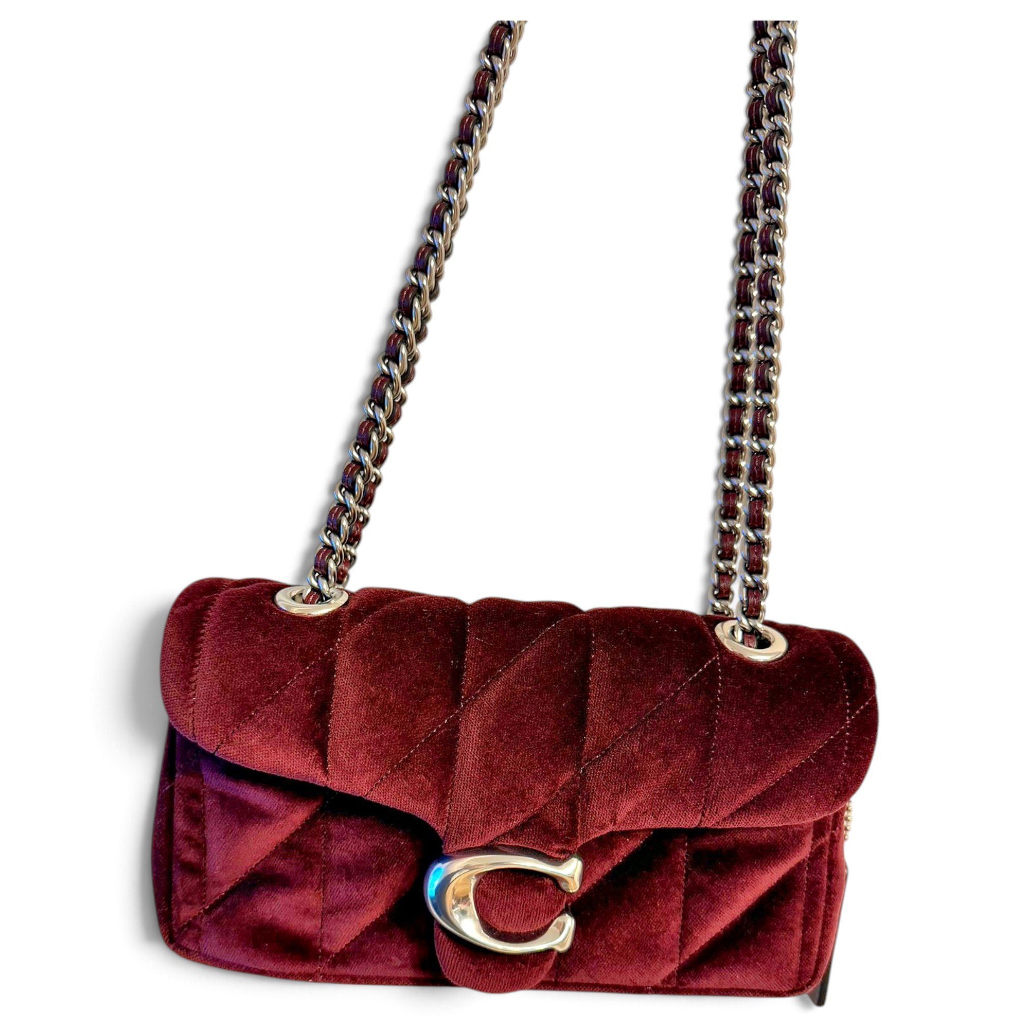 Tabby velvet handbag