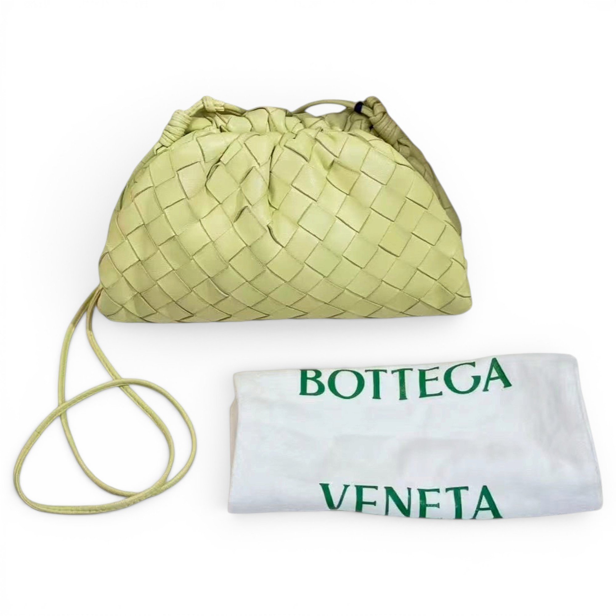 Pouch leather handbag