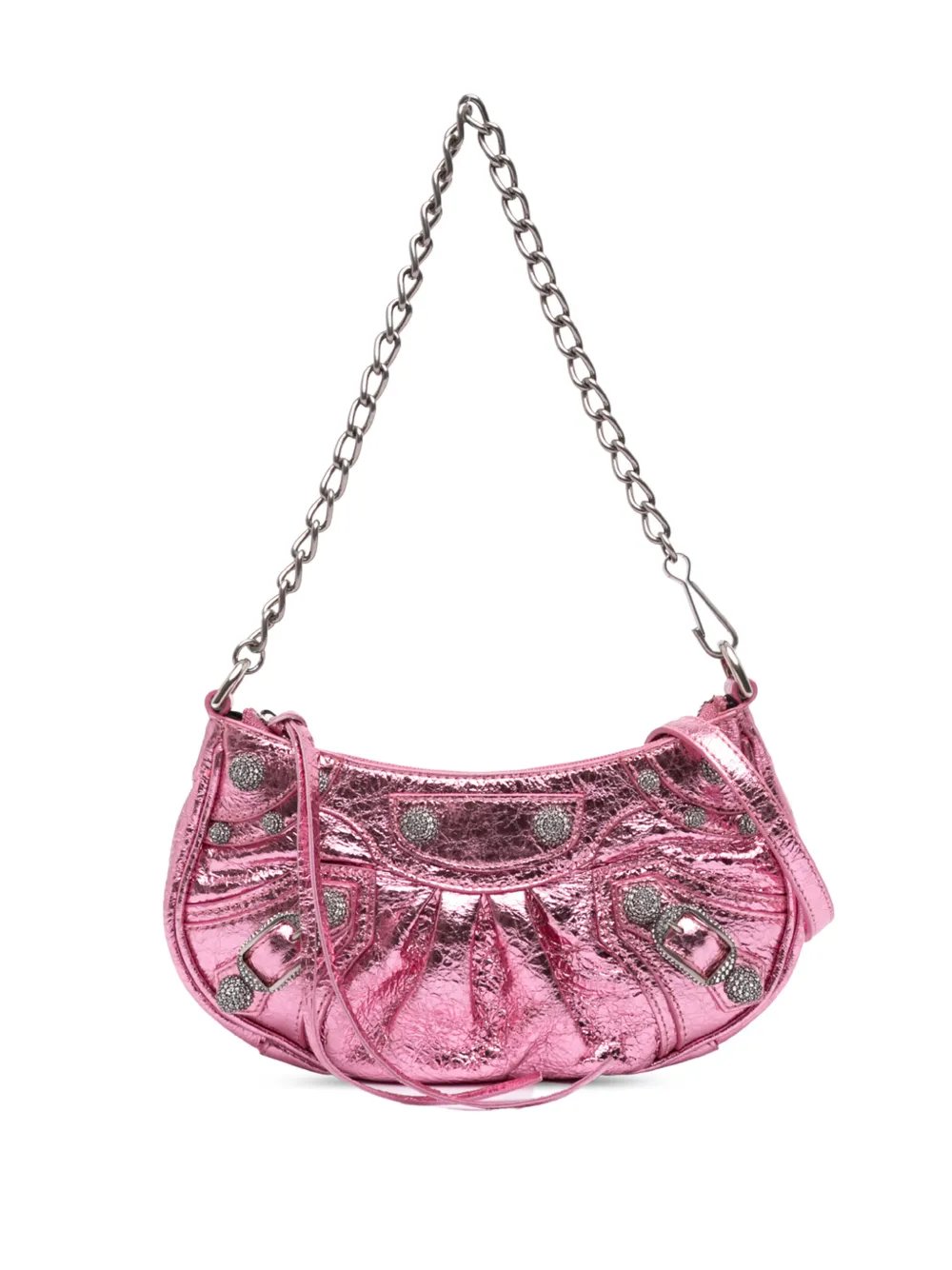 2022 Mini Metallic Lambskin Motocross Le Cagole satchel