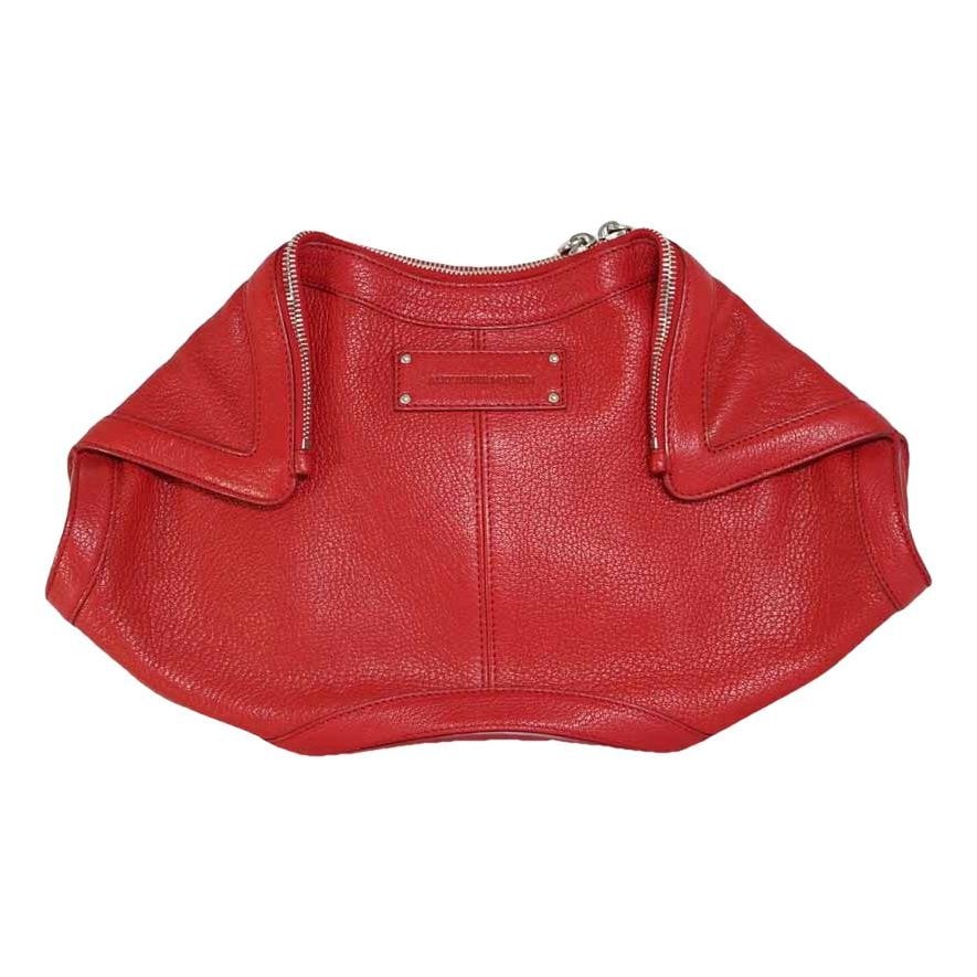 Alexander McQueen Manta leather clutch bag