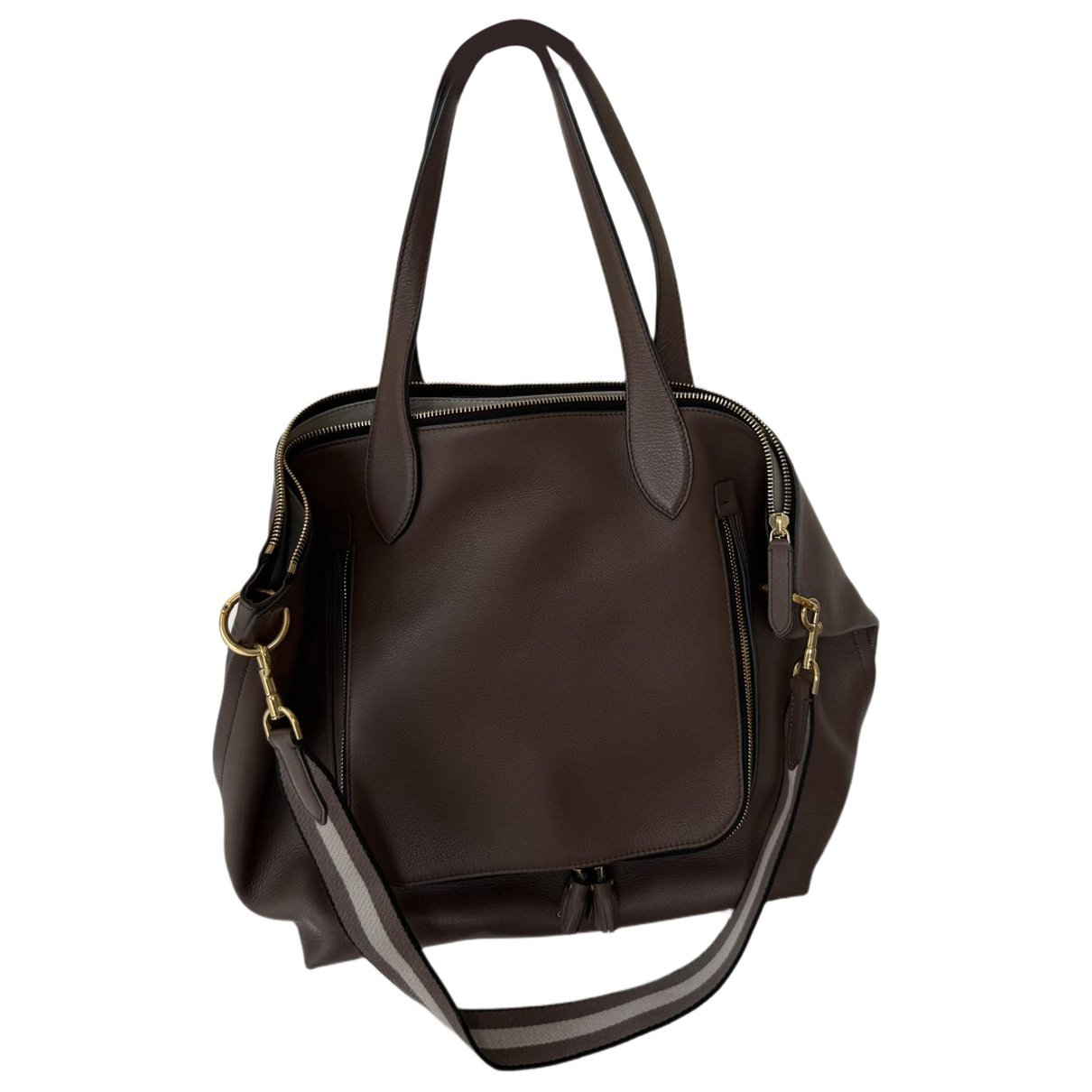 Maxi Zip leather handbag