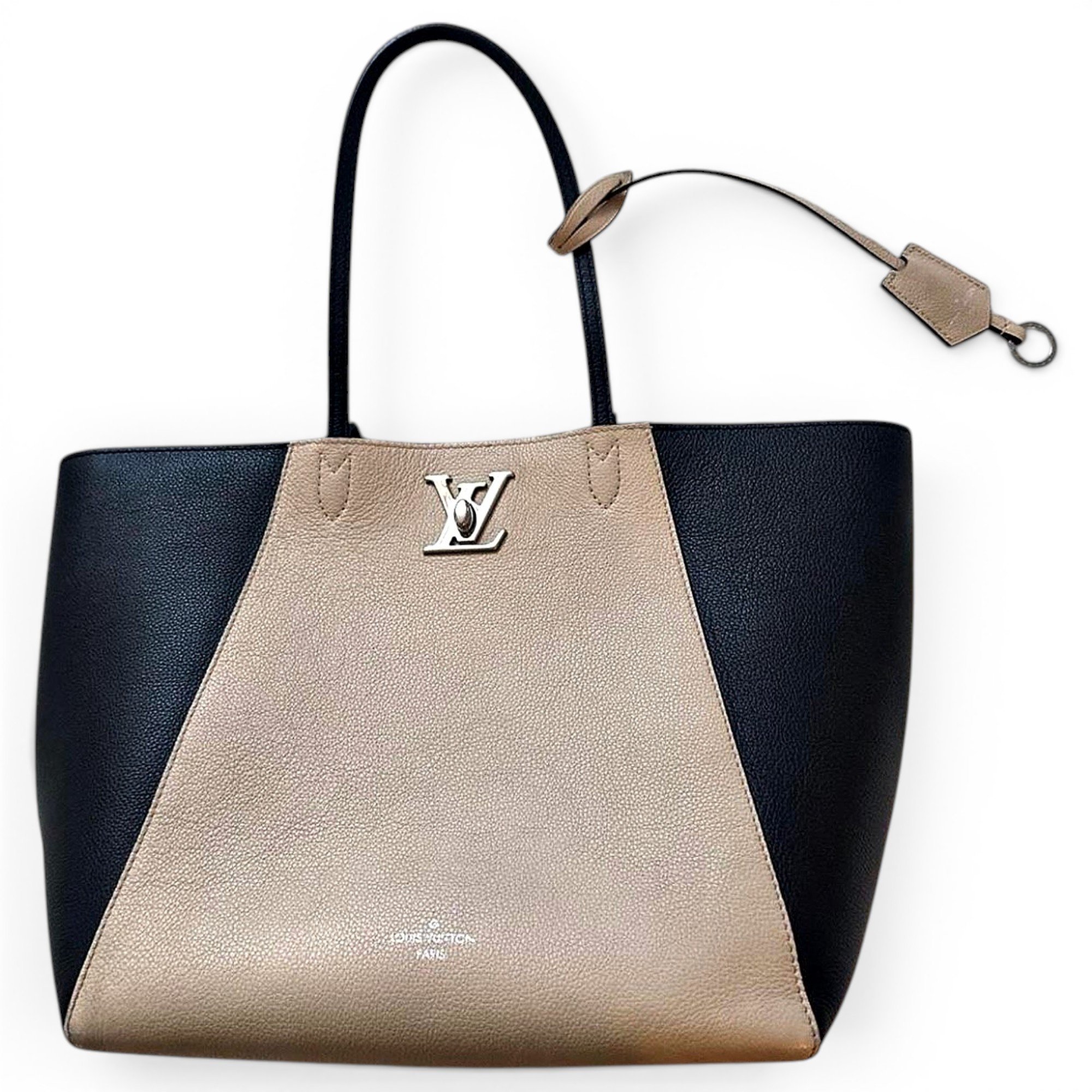 Lockme leather tote