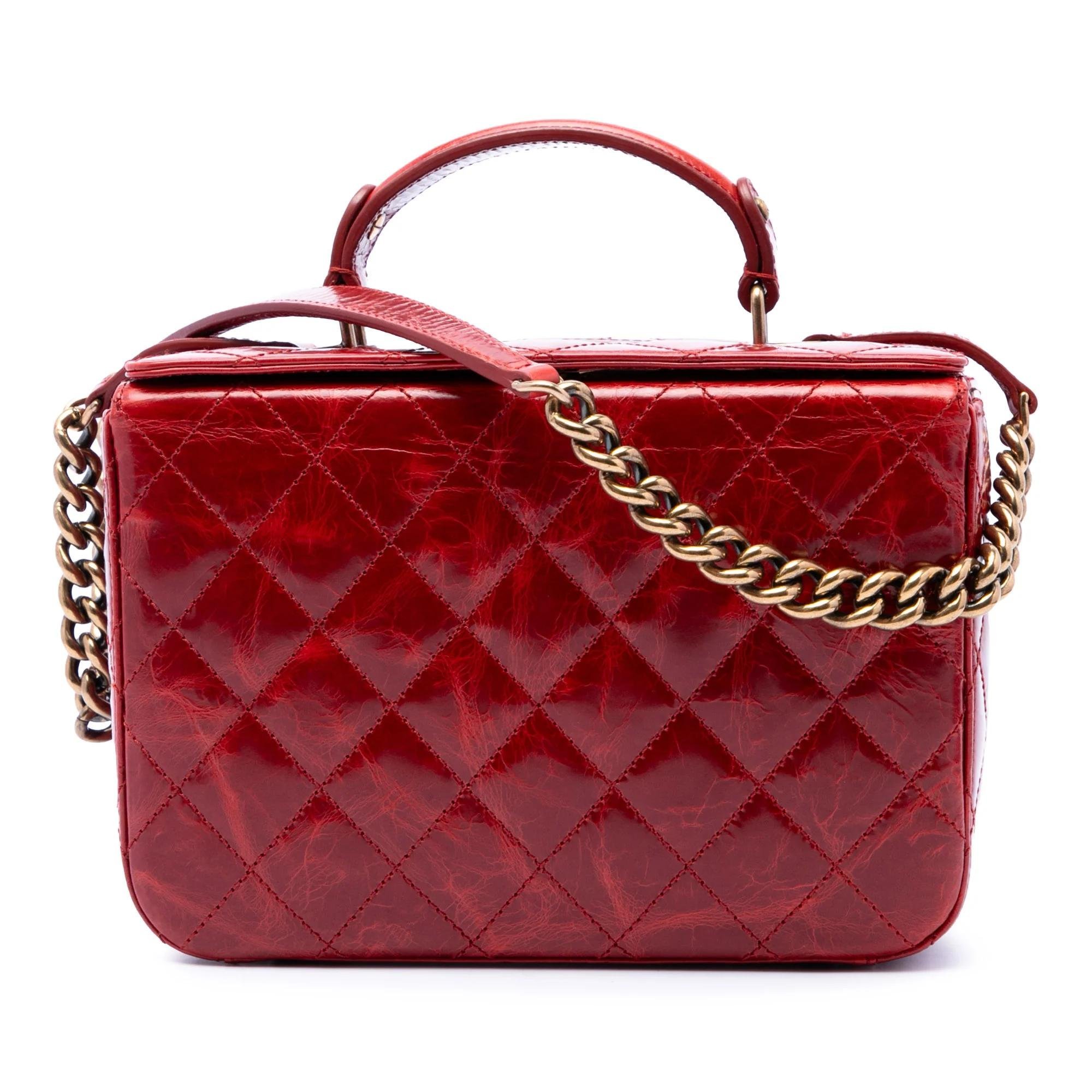 Vanity pony-style calfskin handbag