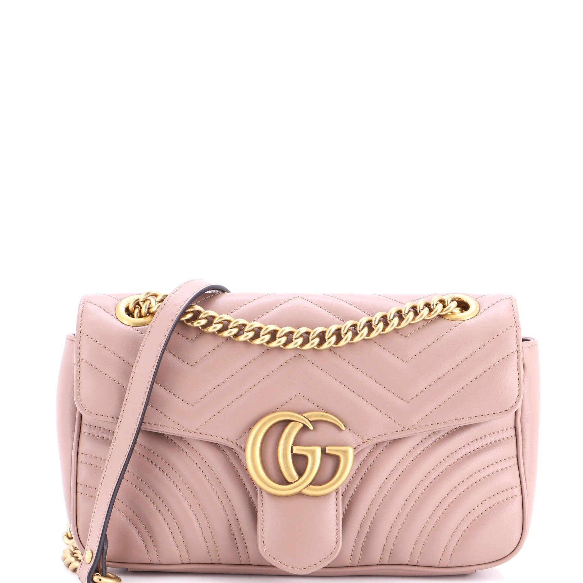 GG Marmont Flap Bag Matelasse Leather Medium