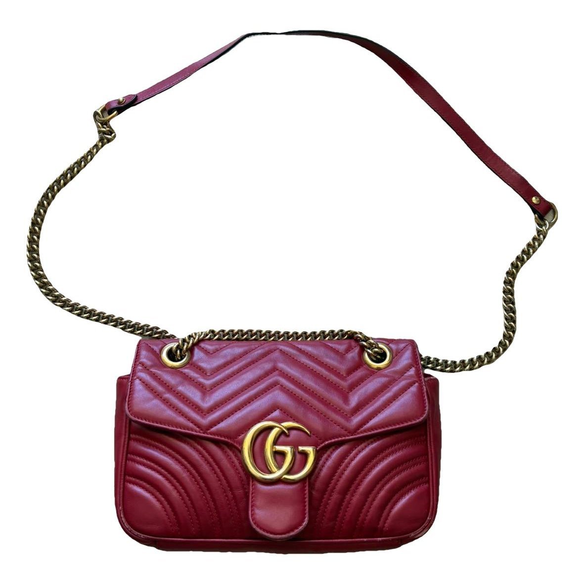 GG Marmont Chain Flap leather crossbody bag