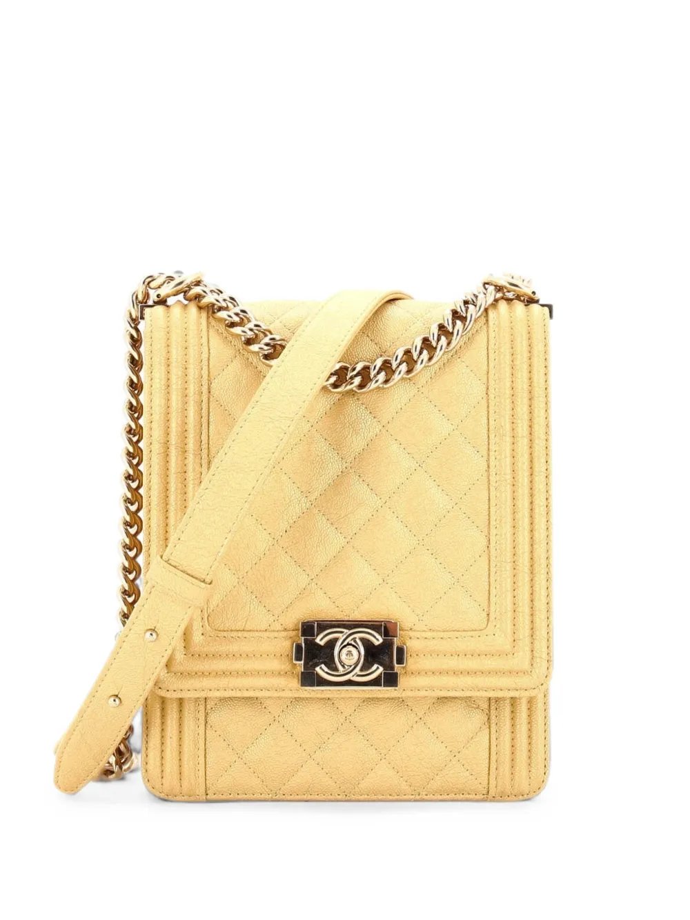 North South Boy Flap Bag Quilted Caviar Small shoulder bag