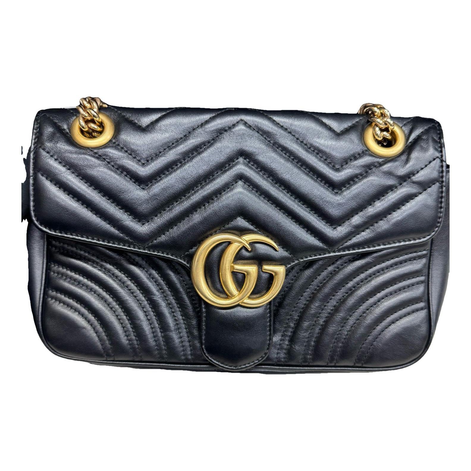 GG Marmont Flap leather handbag