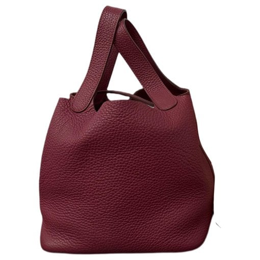Picotin leather tote