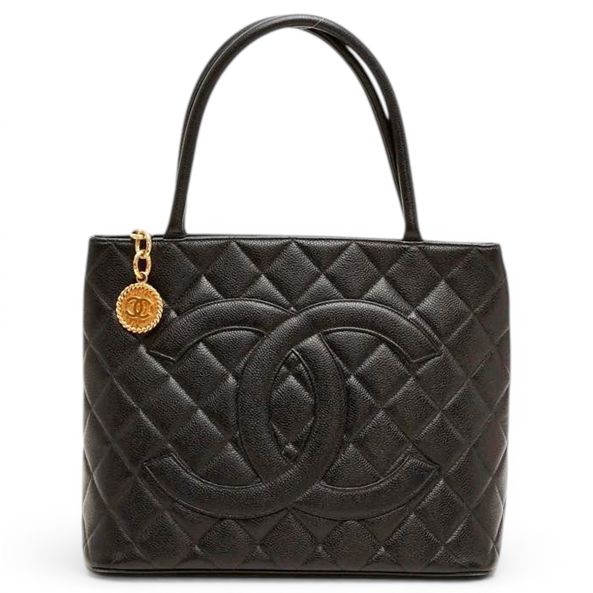 Médaillon leather tote