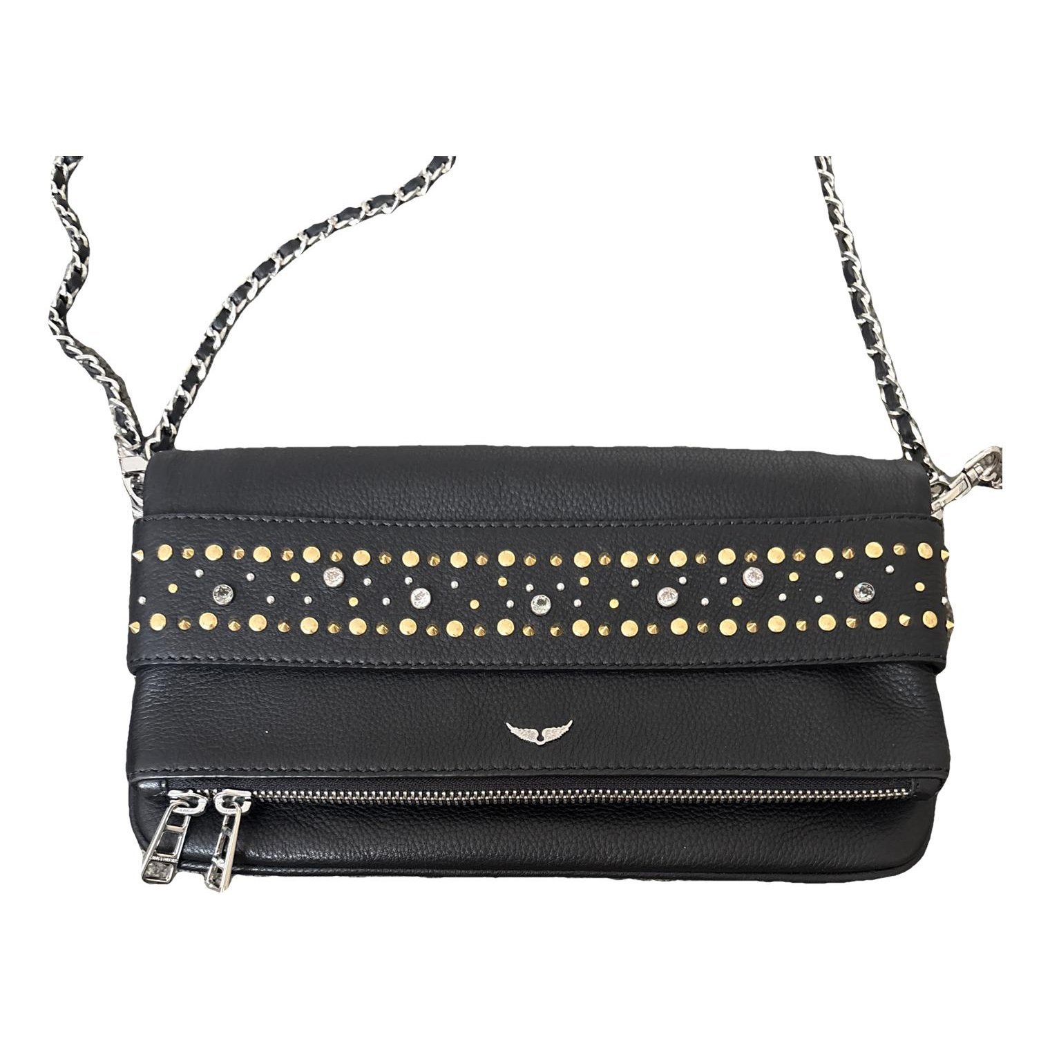 Rock leather crossbody bag
