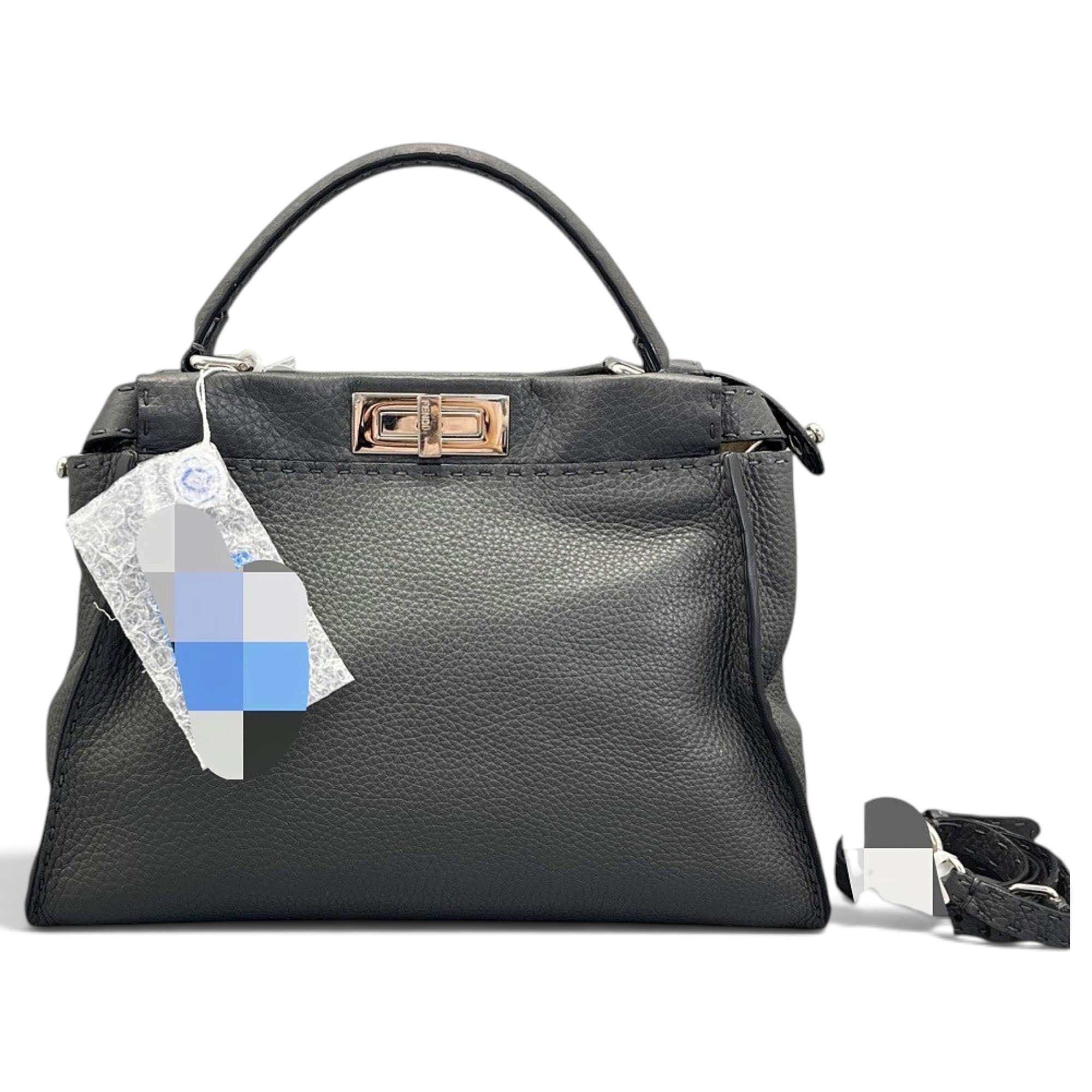 Peekaboo leather handbag