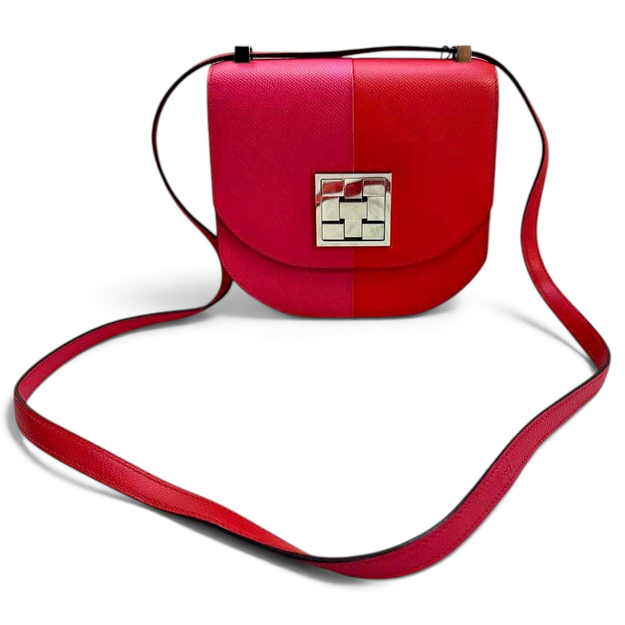 Mosaïque leather handbag