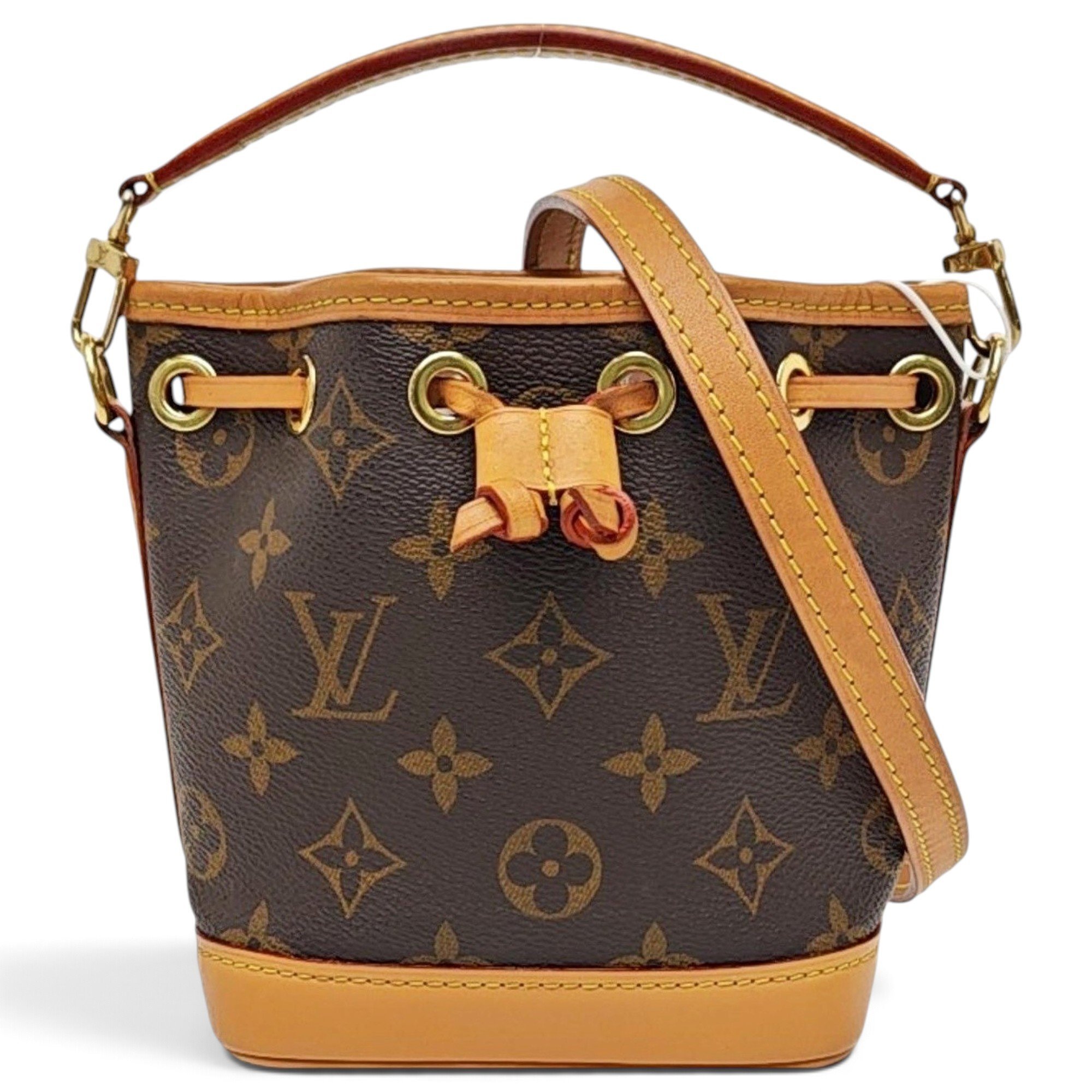 Nano Noé leather handbag
