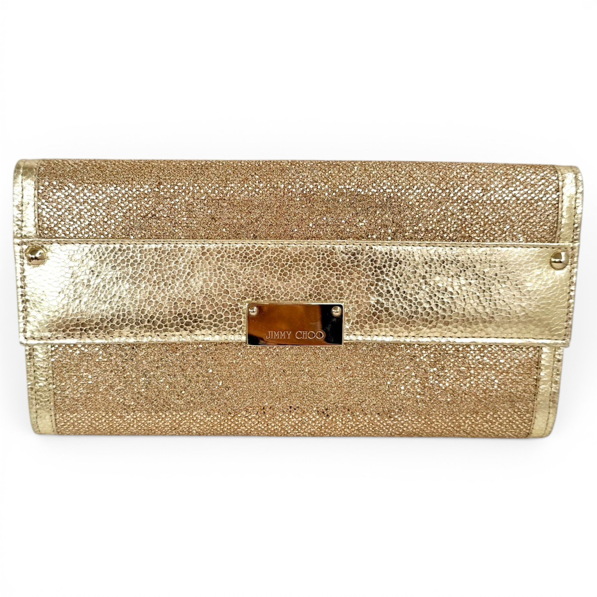 Leather clutch bag