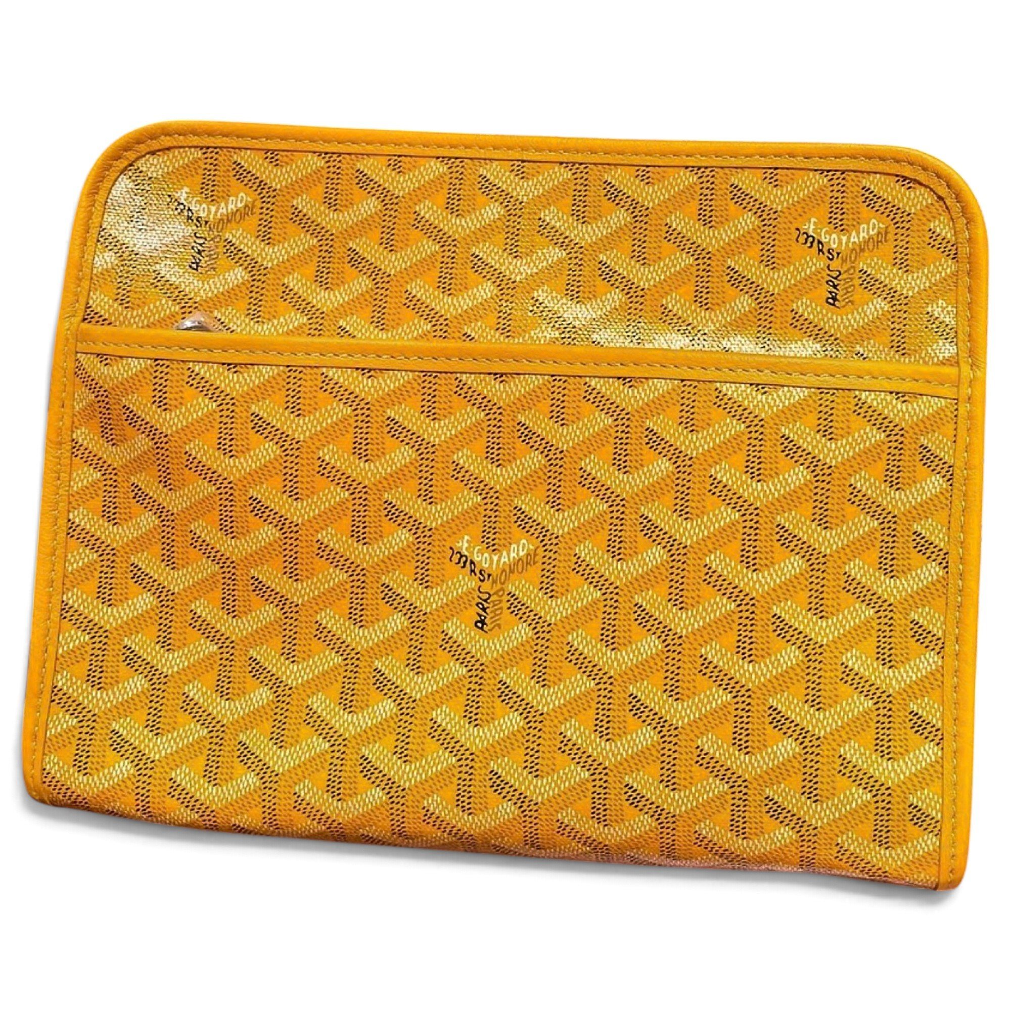 Jouvence leather clutch bag