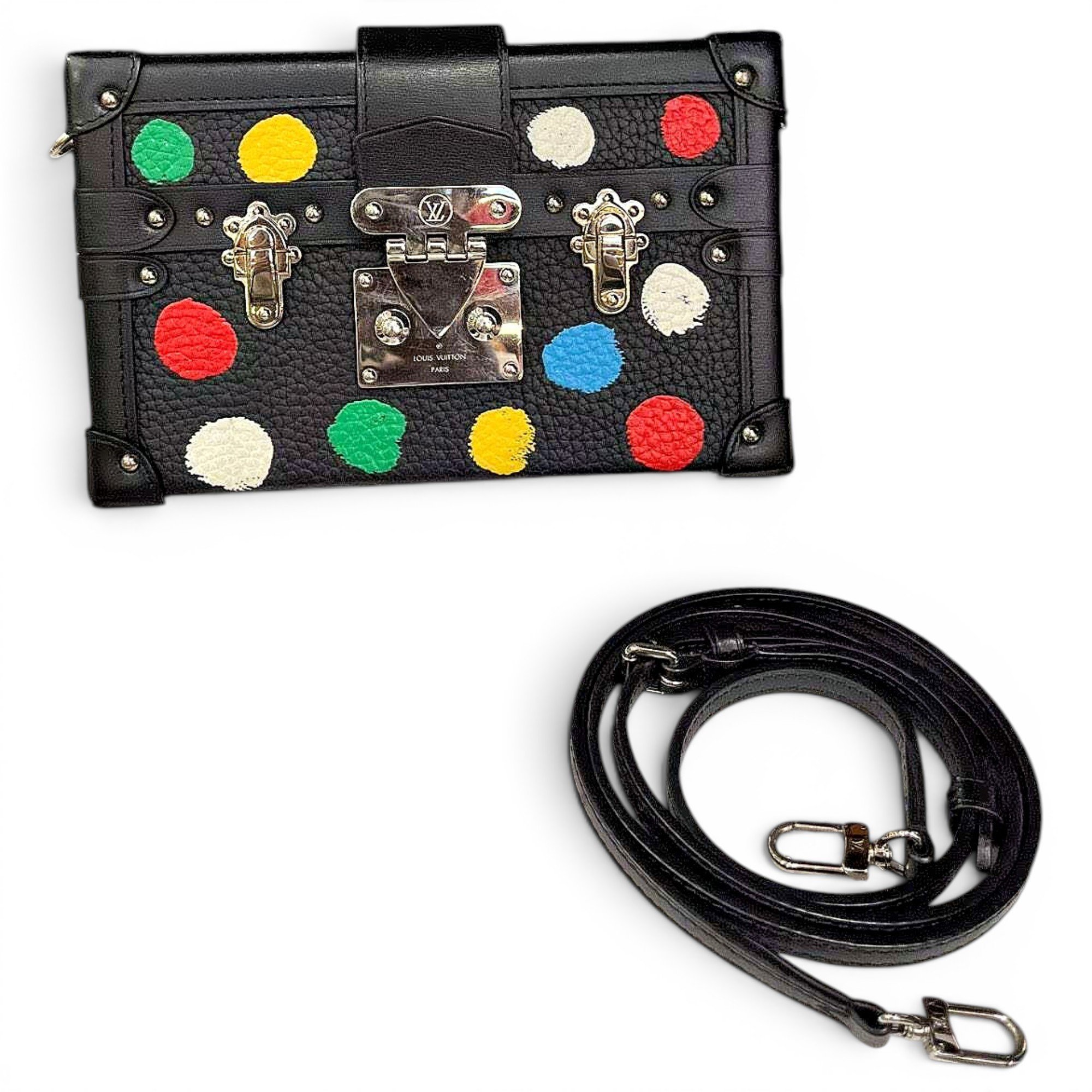 Petite Malle leather handbag