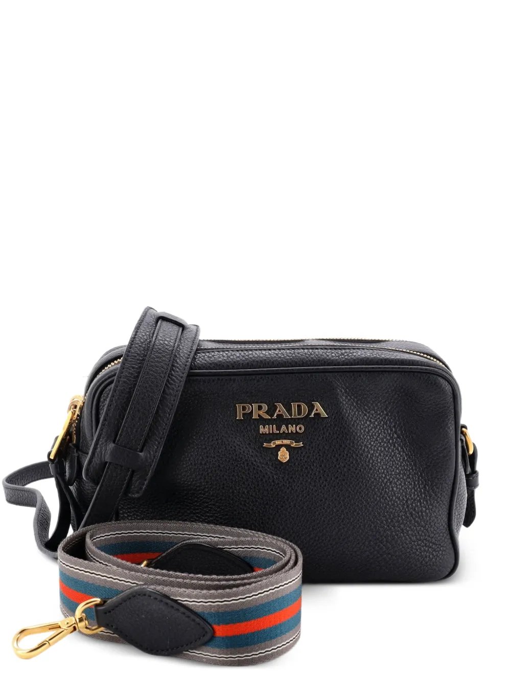 Dual Strap Double Zip Camera Bag Vitello Daino crossbody bag