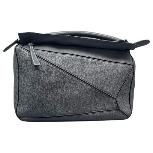 Puzzle leather handbag
