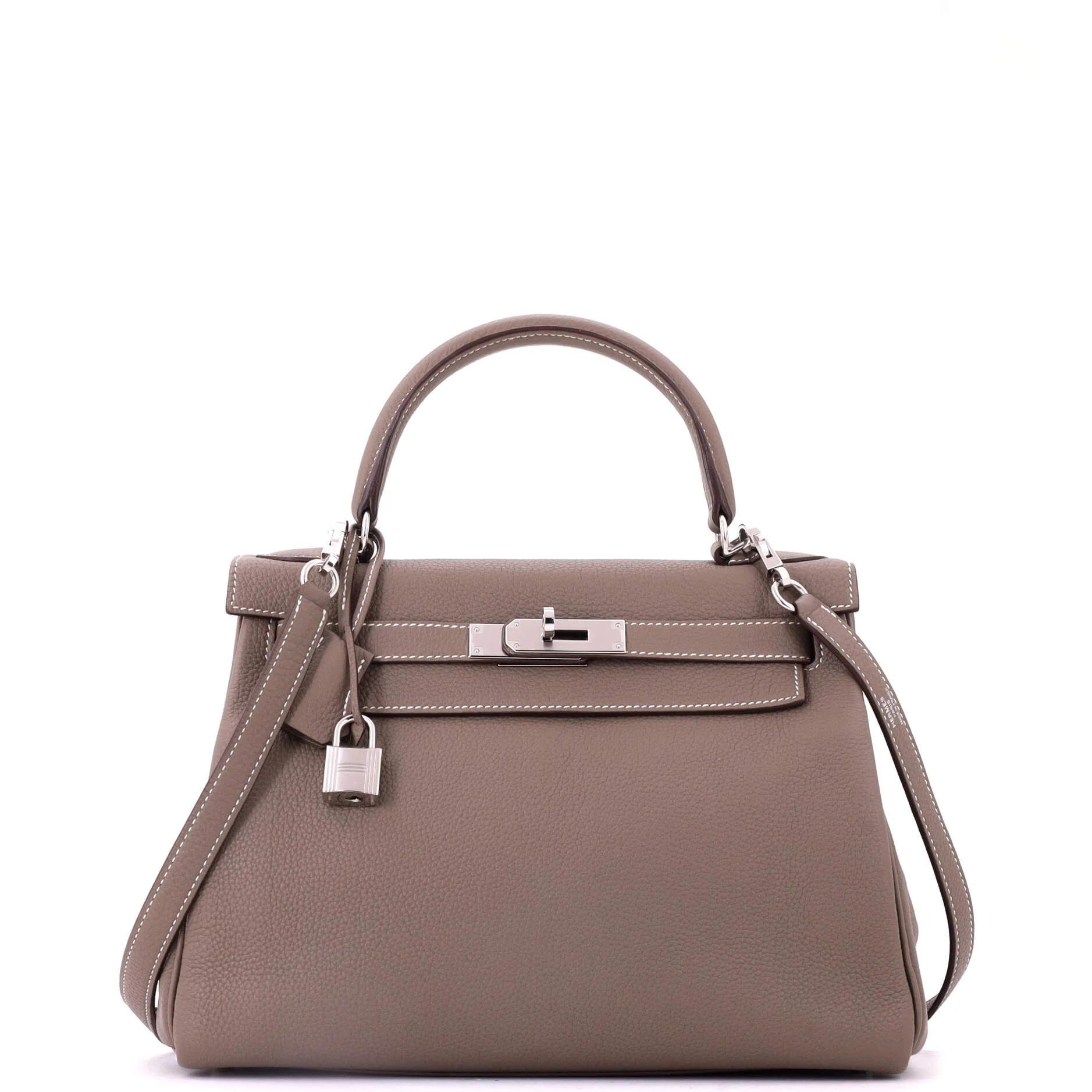 Kelly 28 leather handbag