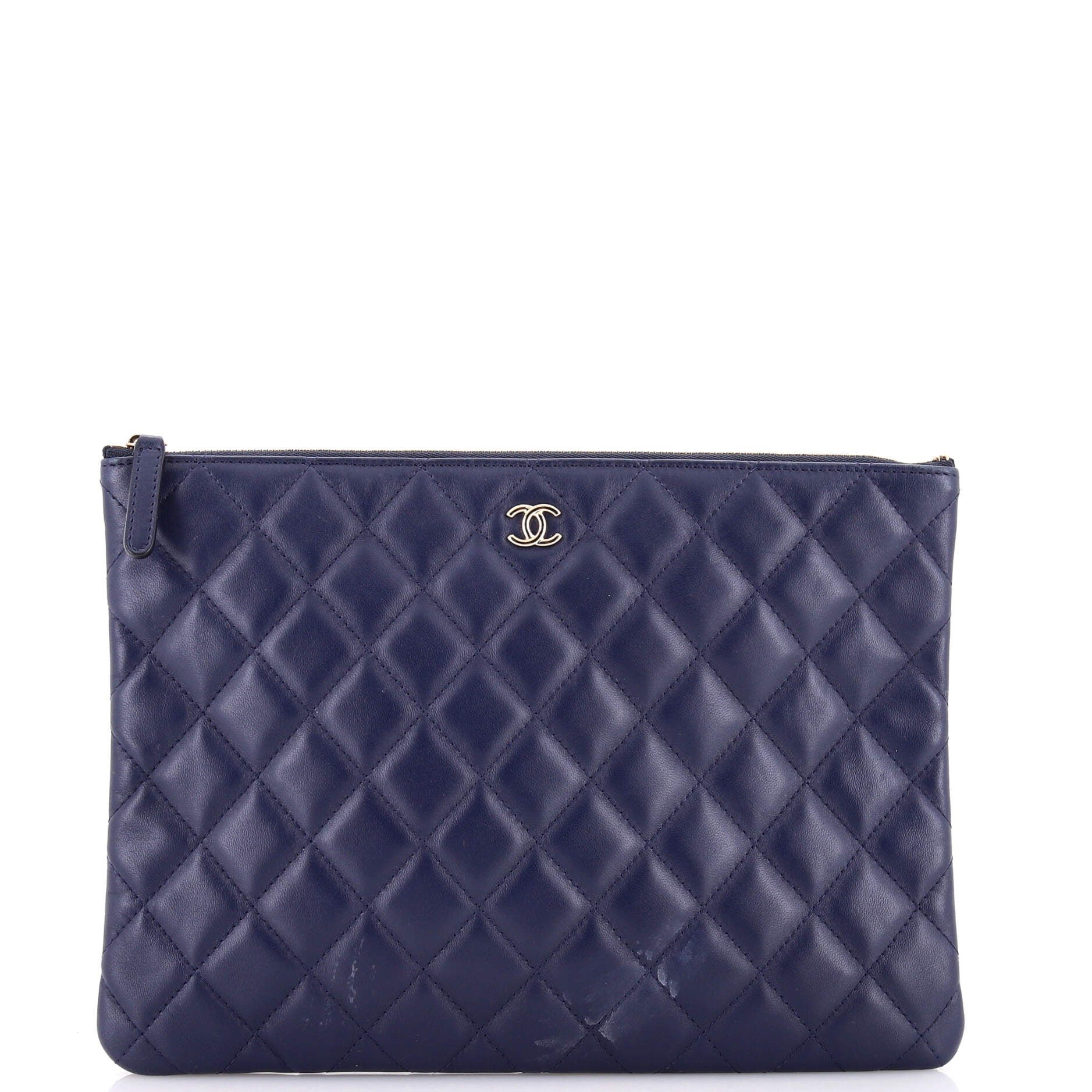 O Case Clutch Quilted Lambskin Medium