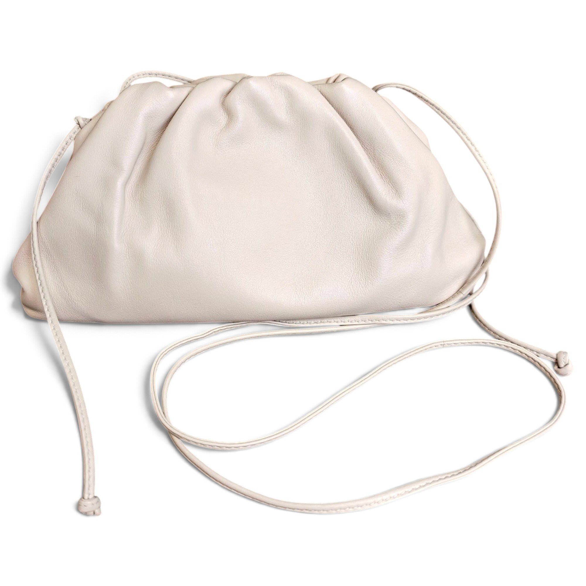 Pouch leather handbag