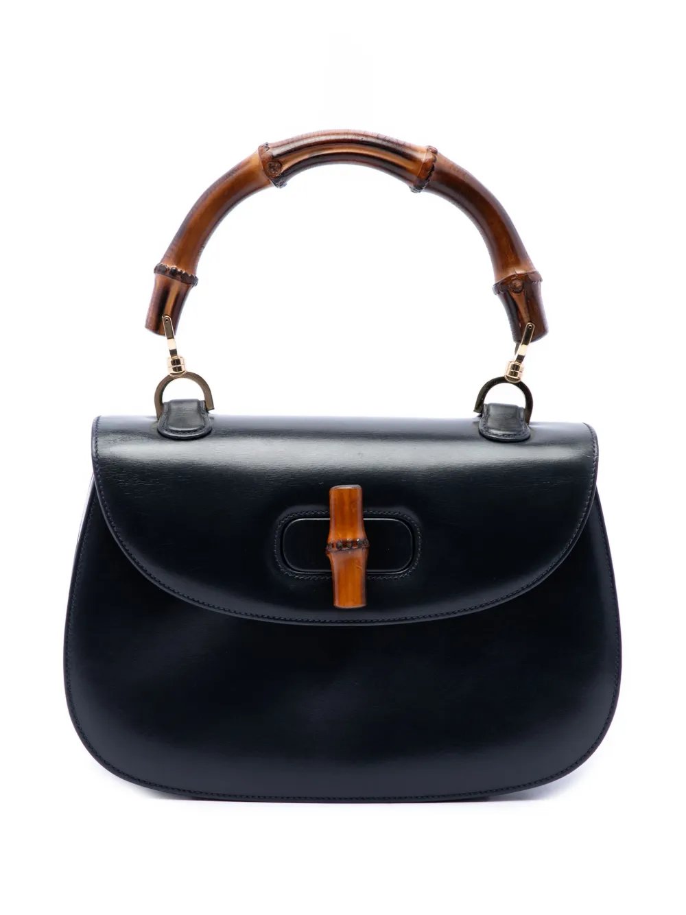 20th Century Calfskin Bamboo Night satchel
