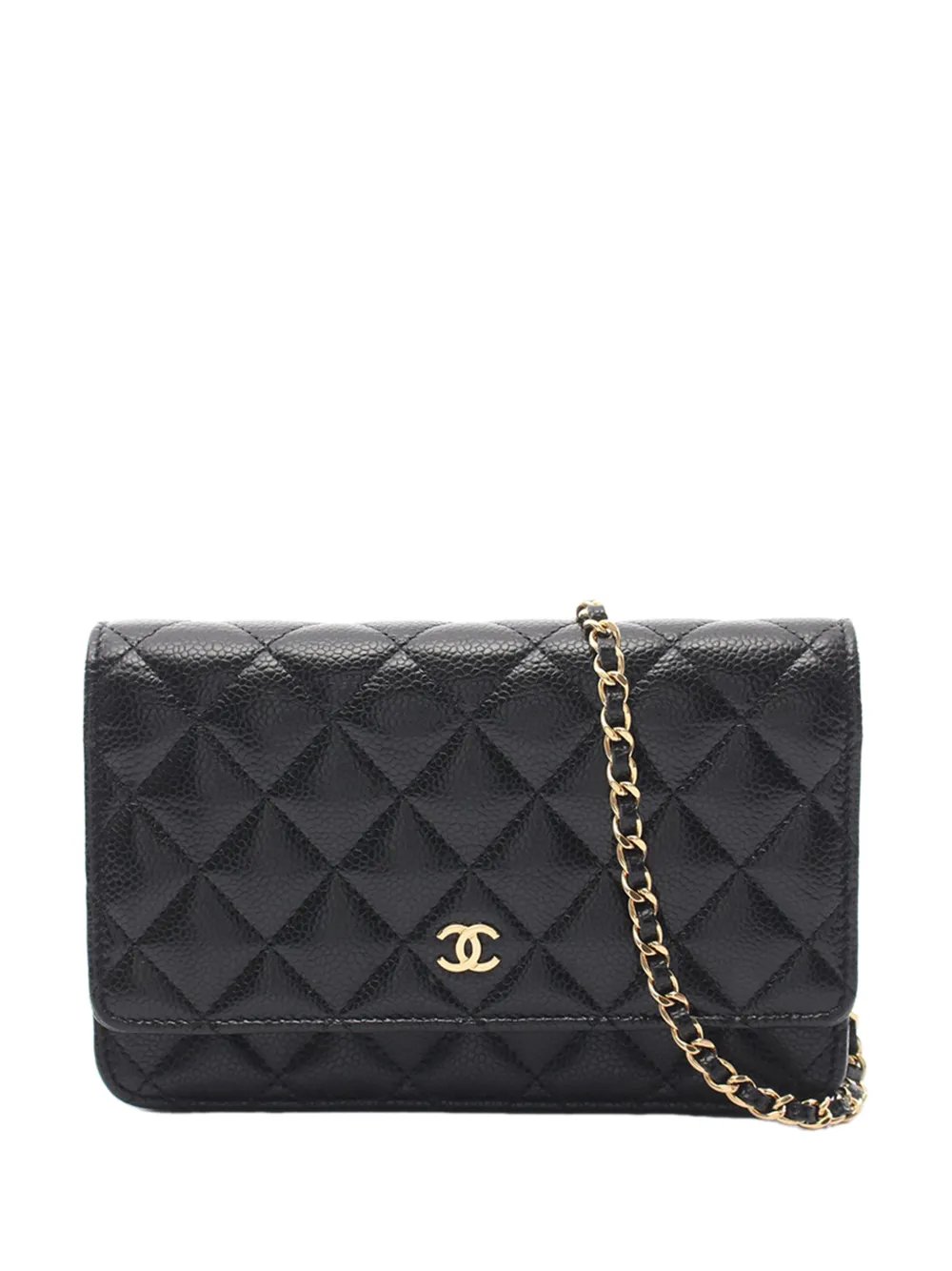 2021-2026 CC Quilted Caviar Wallet on Chain crossbody bag