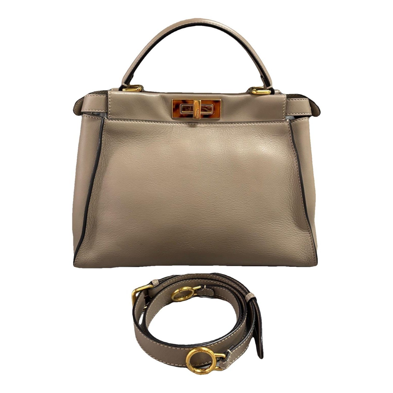 Peekaboo leather handbag