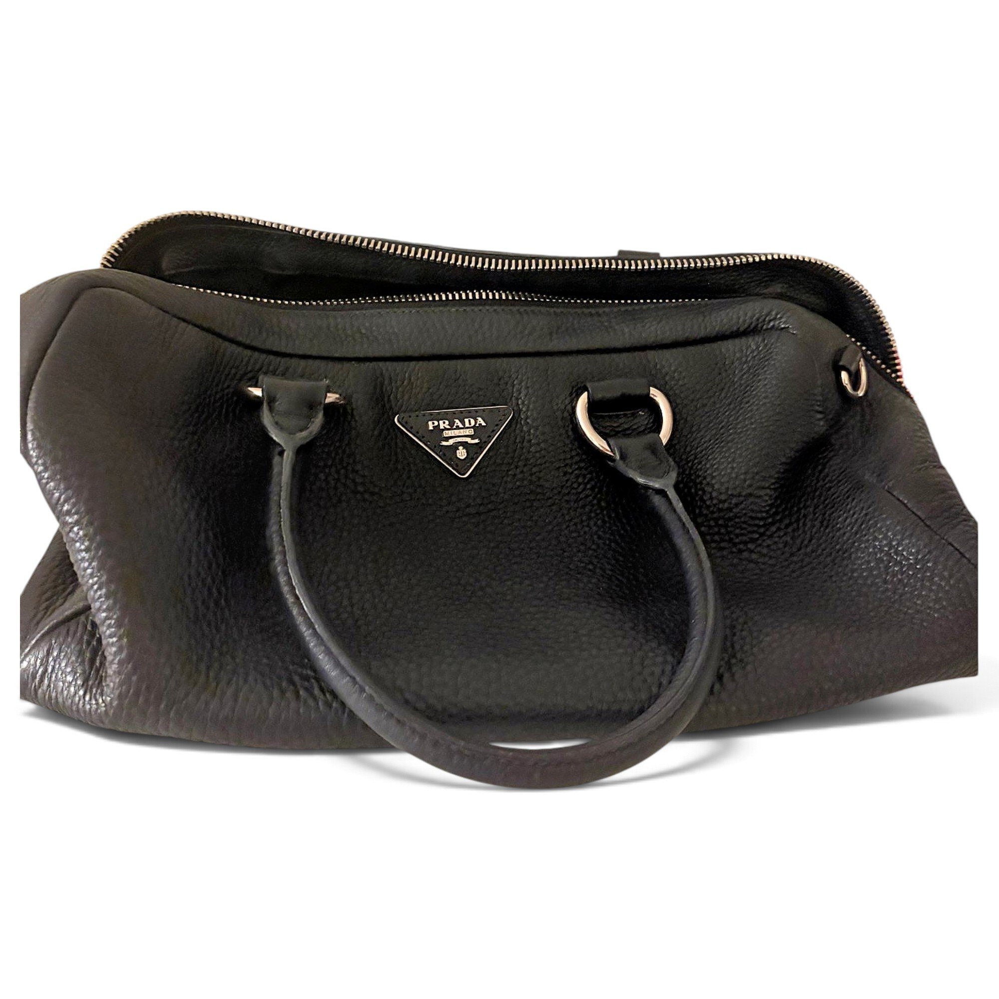 Leather bowling bag