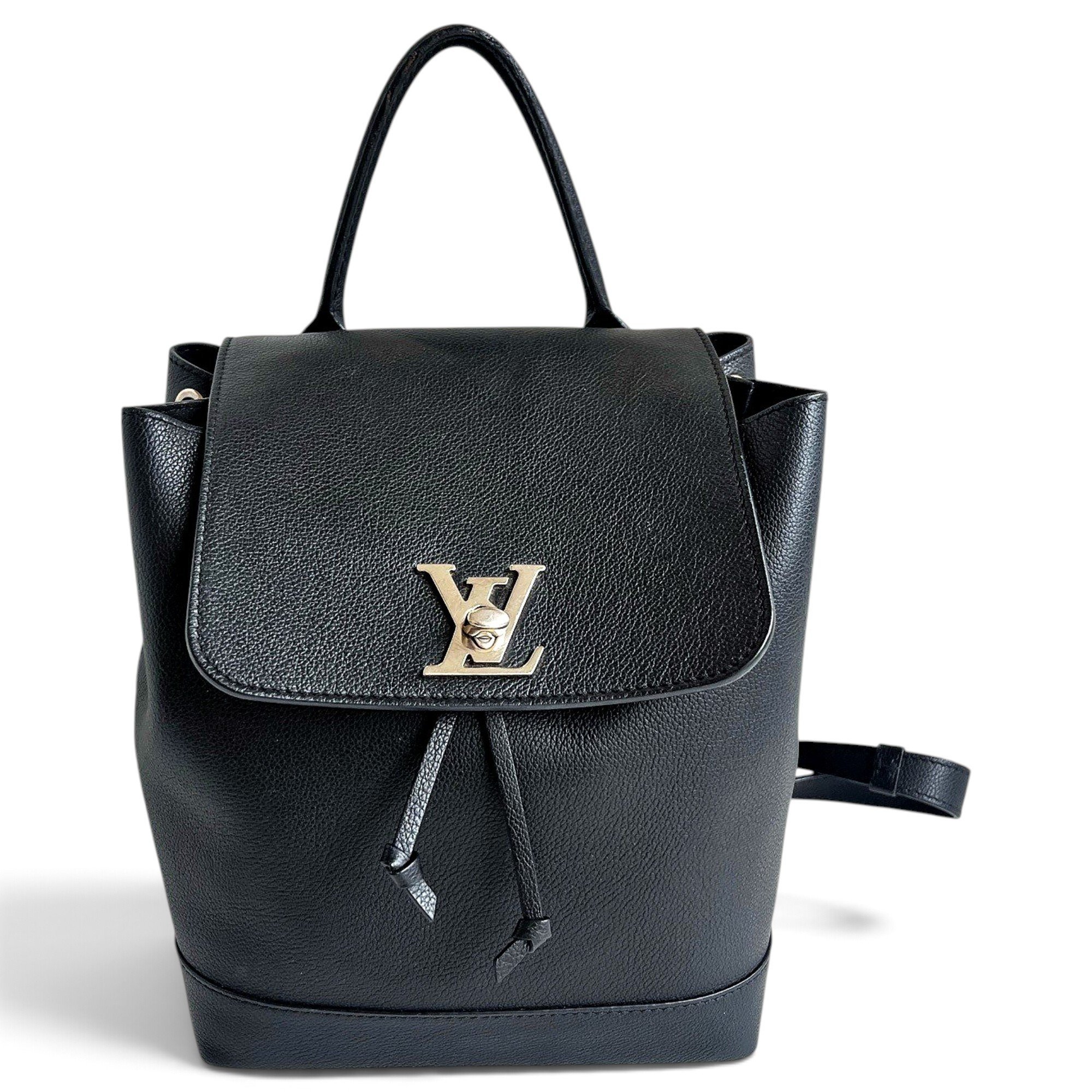Lockme leather backpack
