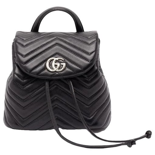 Leather backpack