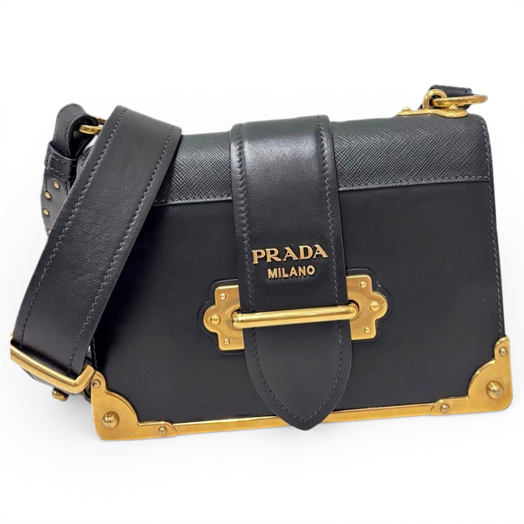 Cahier leather handbag