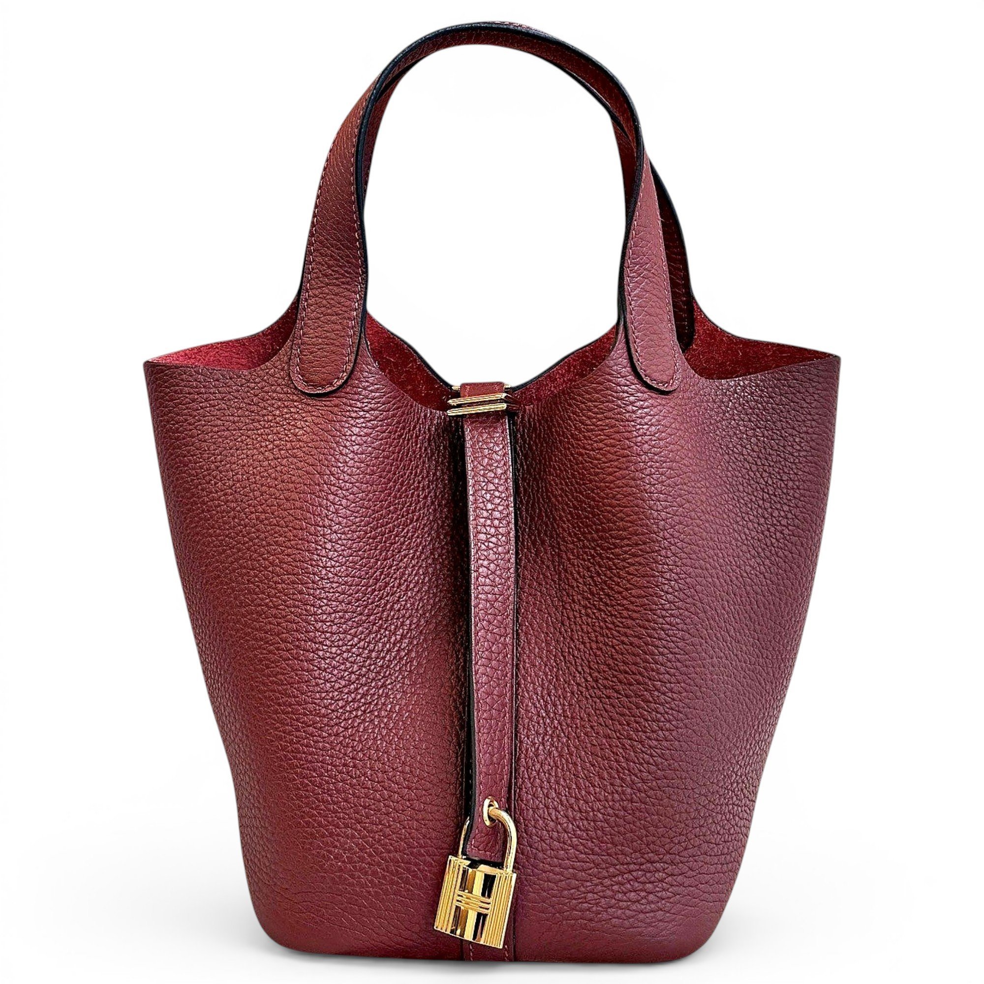 Picotin leather handbag