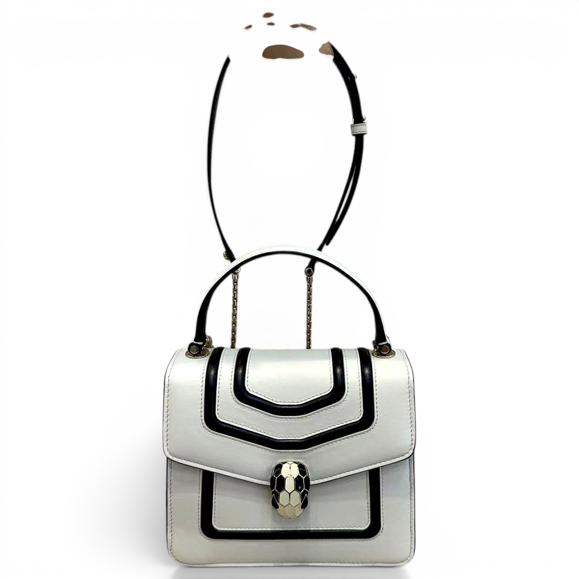 Serpenti leather handbag
