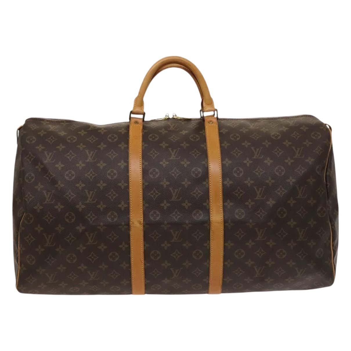 Keepall leather travel bag