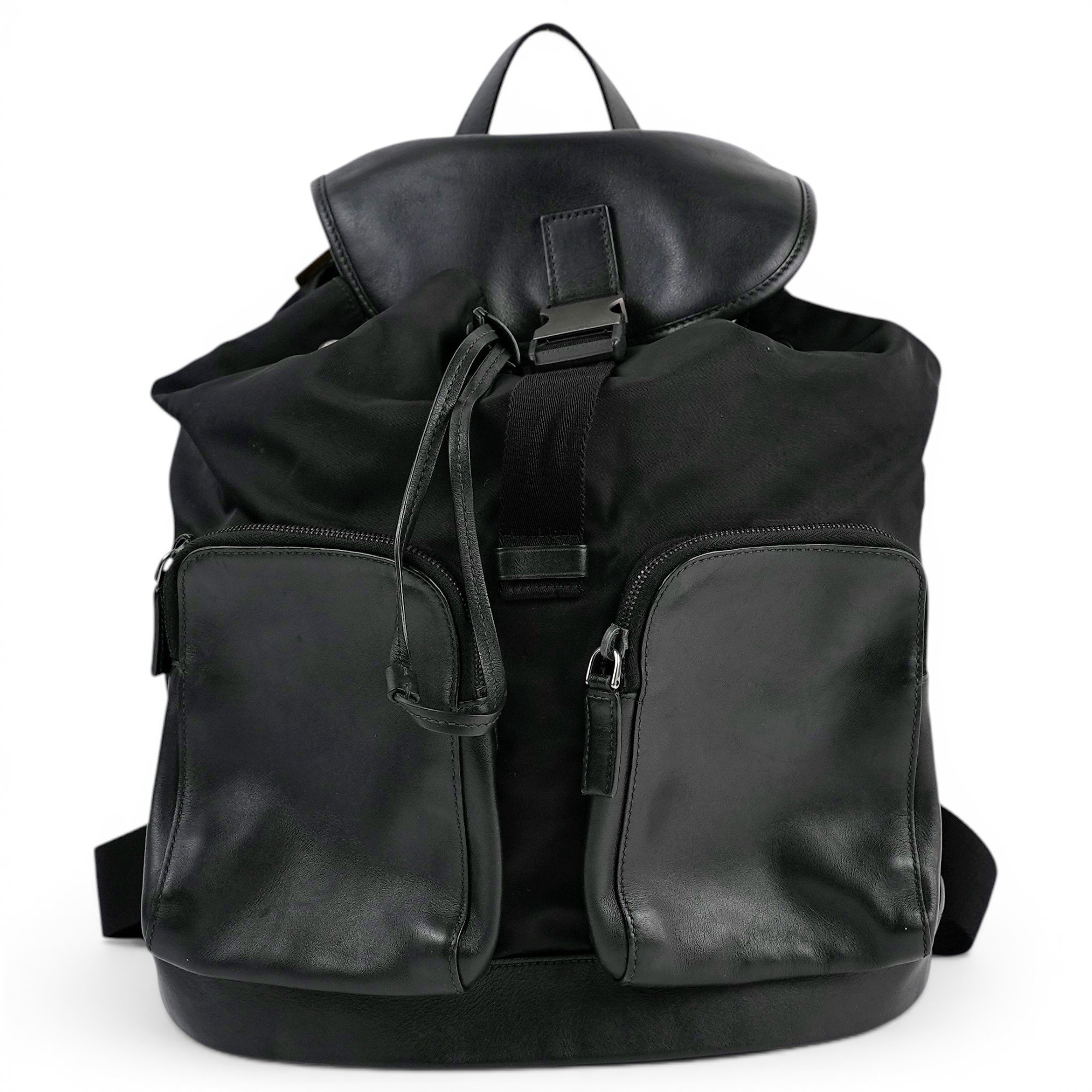 Leather backpack