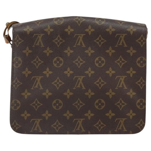 Cartouchière leather handbag