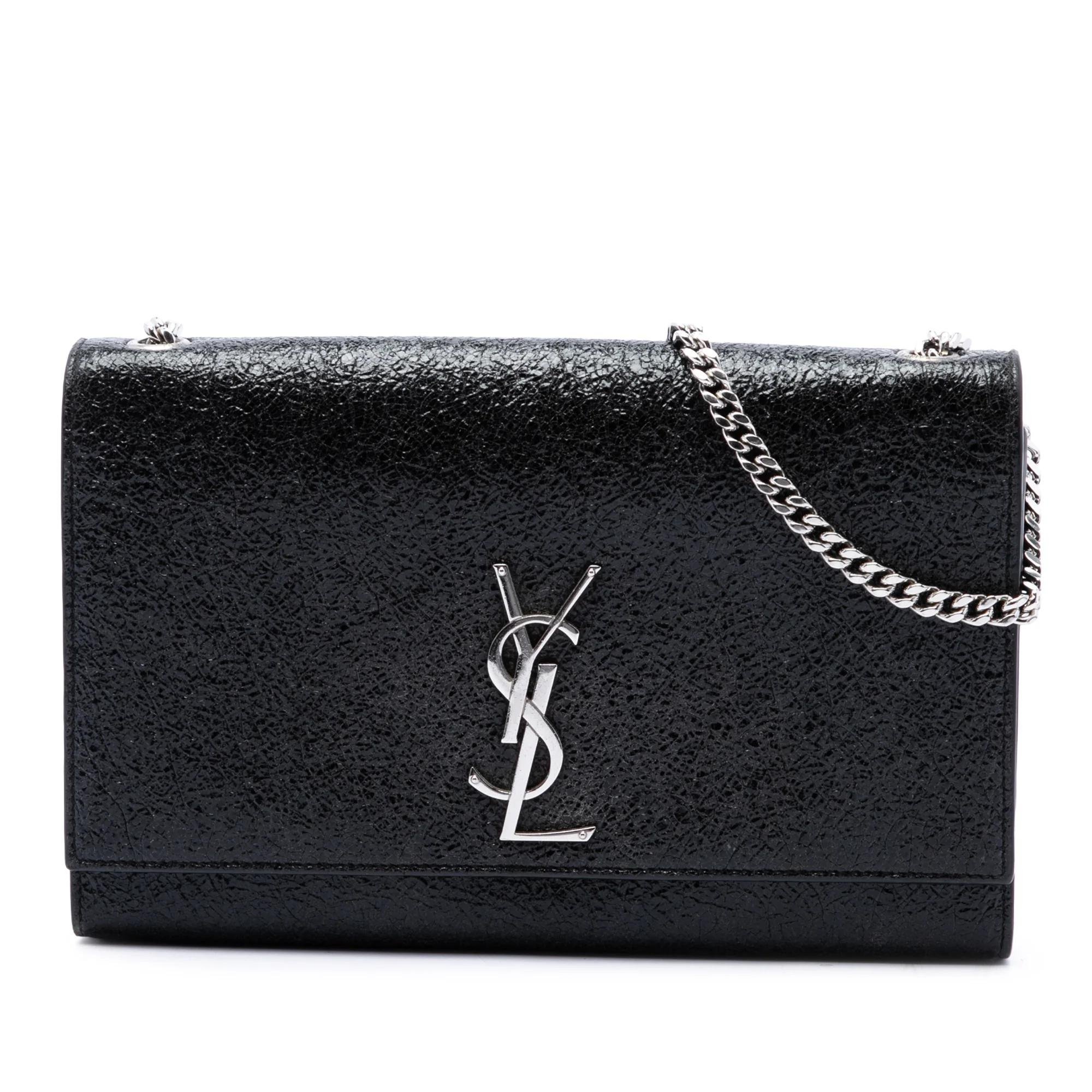 Saint Laurent Kate monogramme patent leather handbag