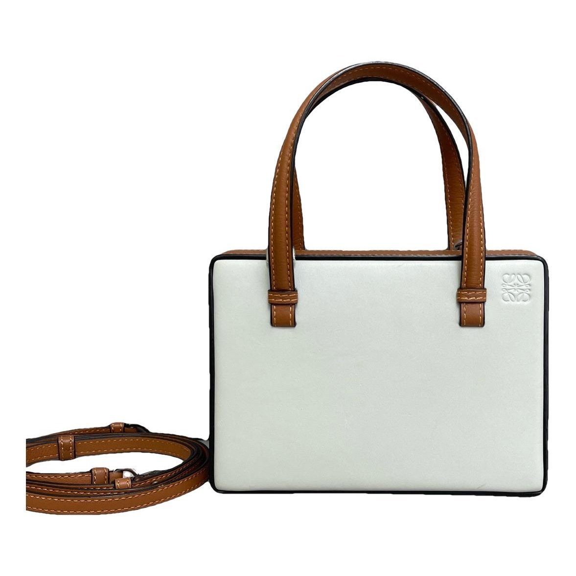 Postal leather handbag