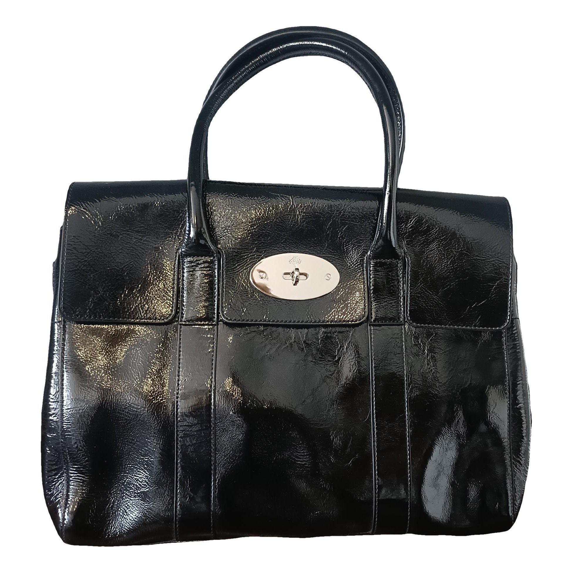 Bayswater patent leather handbag