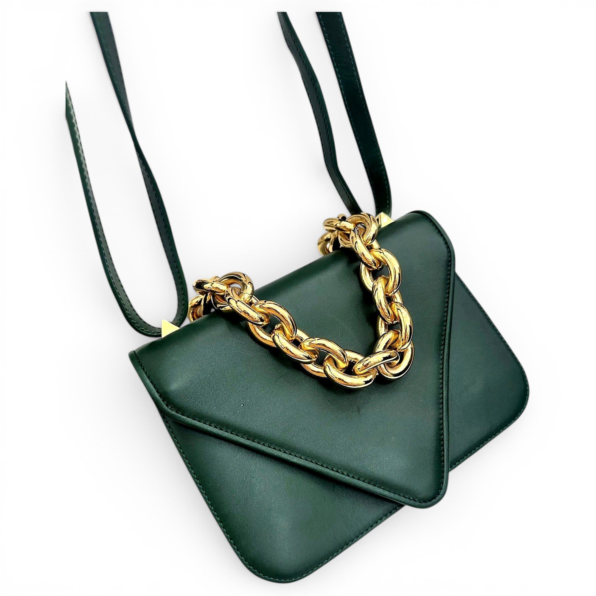 Mount leather crossbody bag