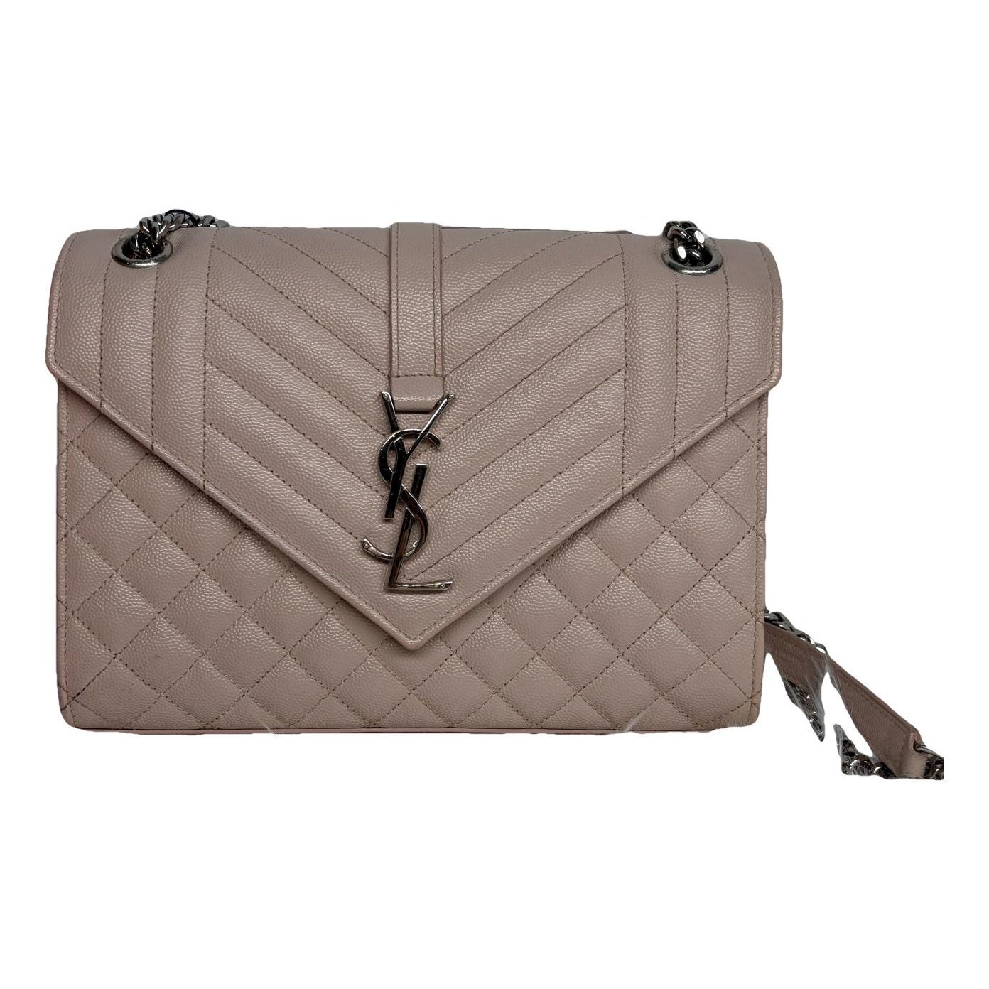 Envelope leather handbag