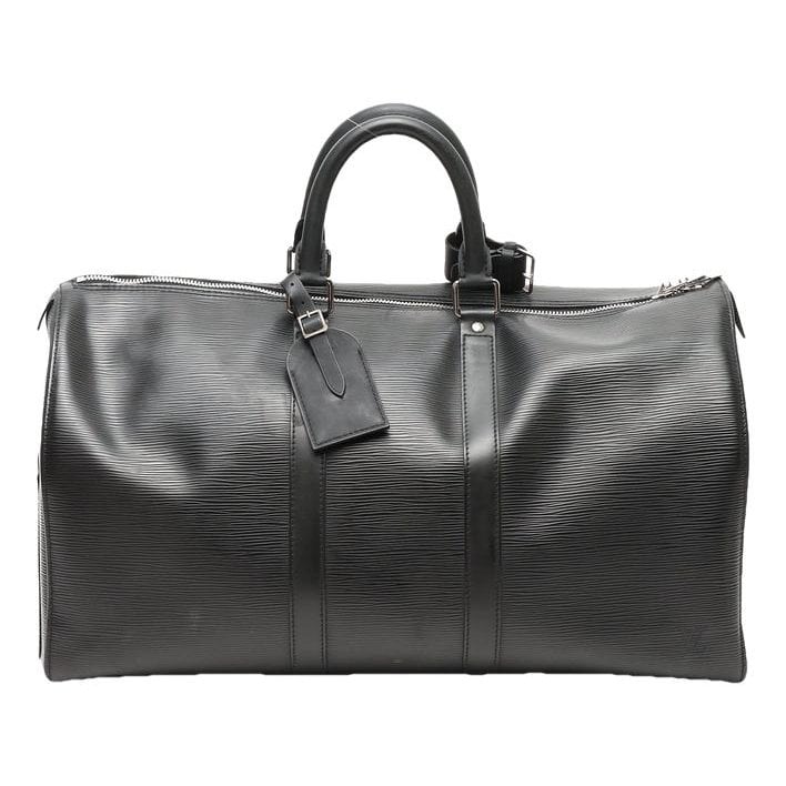 Keepall leather travel bag