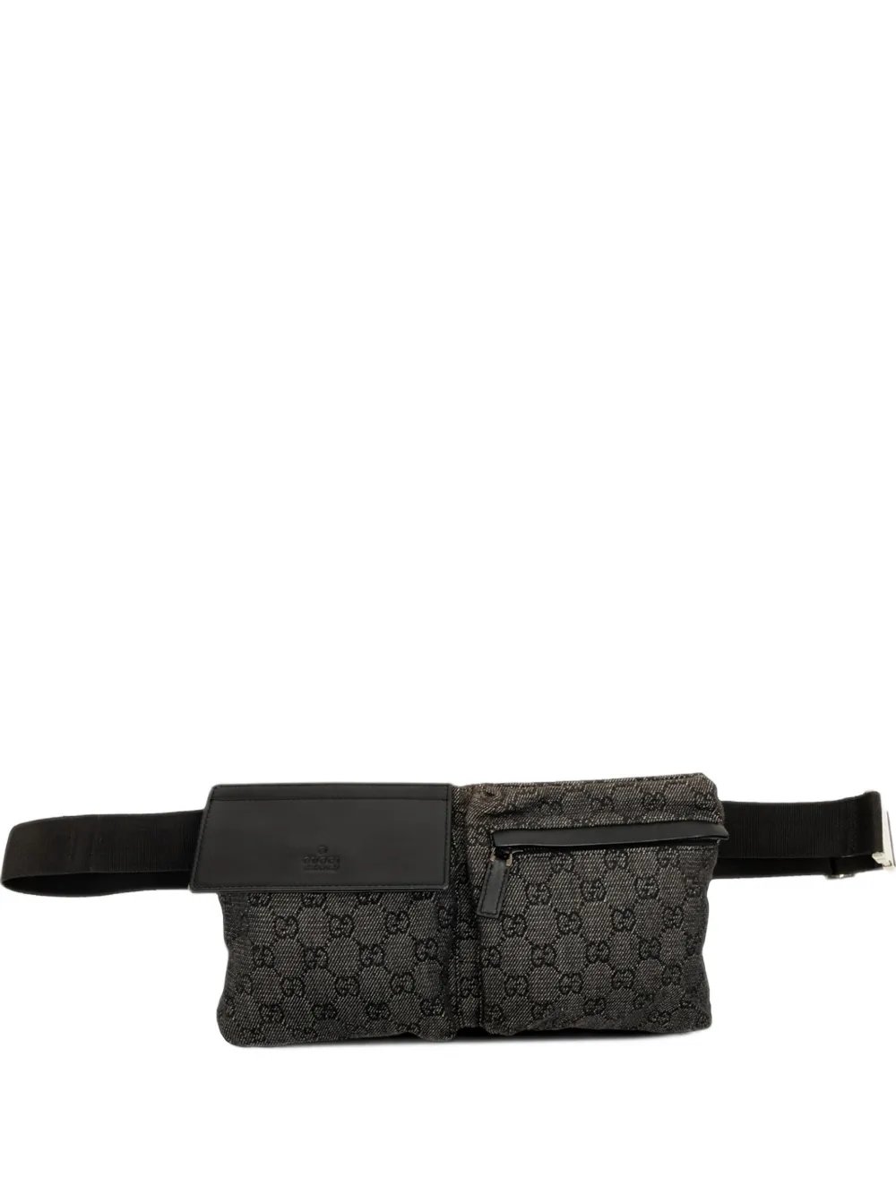 2000-2015 GG Denim Double Pocket belt bag