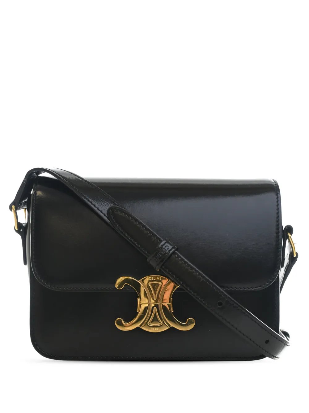 2022 Teen Shiny Calfskin Triomphe crossbody bag