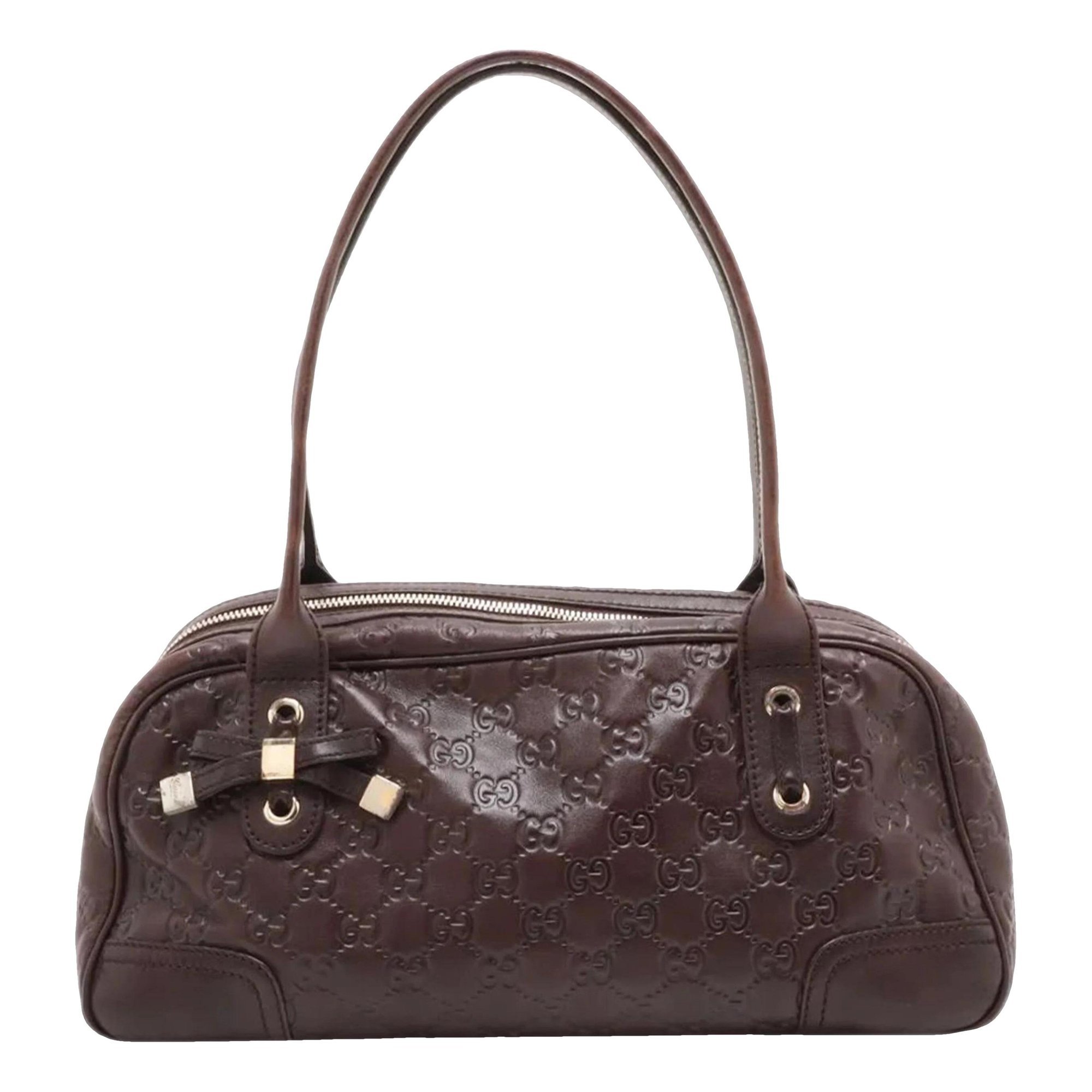Gucci B leather handbag