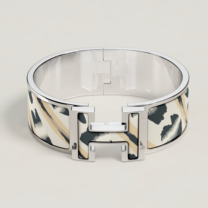Lumière Clic Clac H Le Chat Carre Bracelet